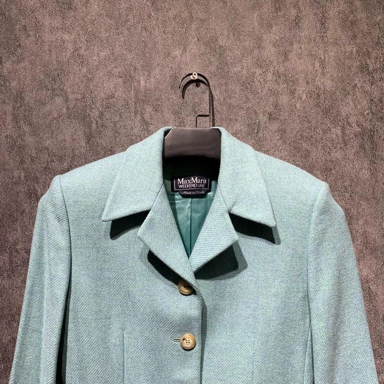 Max Mara Maxmara Lake water blue top Size US L / EU 52-54 / 3 - 5 Thumbnail