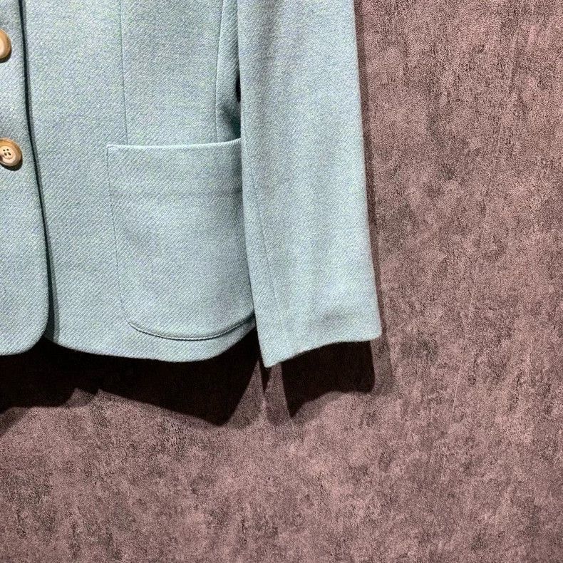 Max Mara Maxmara Lake water blue top Size US L / EU 52-54 / 3 - 6 Thumbnail