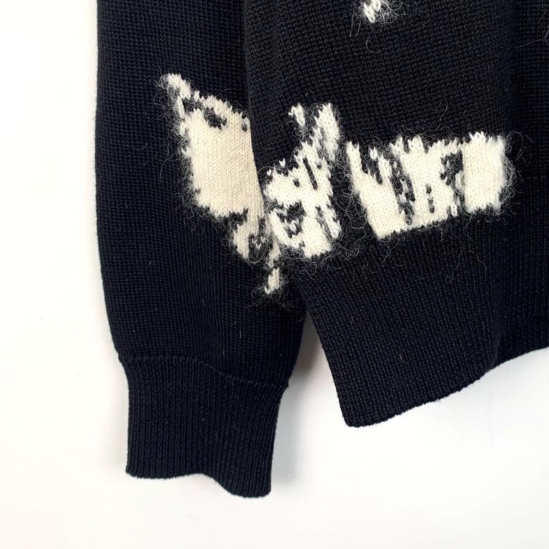 Max Mara Maxmara black sheepwool crew-neck long-sleeved knit sweater Size US S / EU 44-46 / 1 - 4 Thumbnail