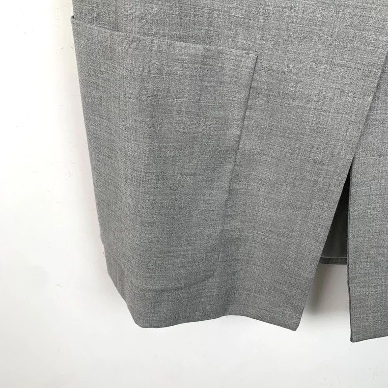 Max Mara Maxmara grey lapel wool suit waistcoat Size US S / EU 44-46 / 1 - 4 Thumbnail