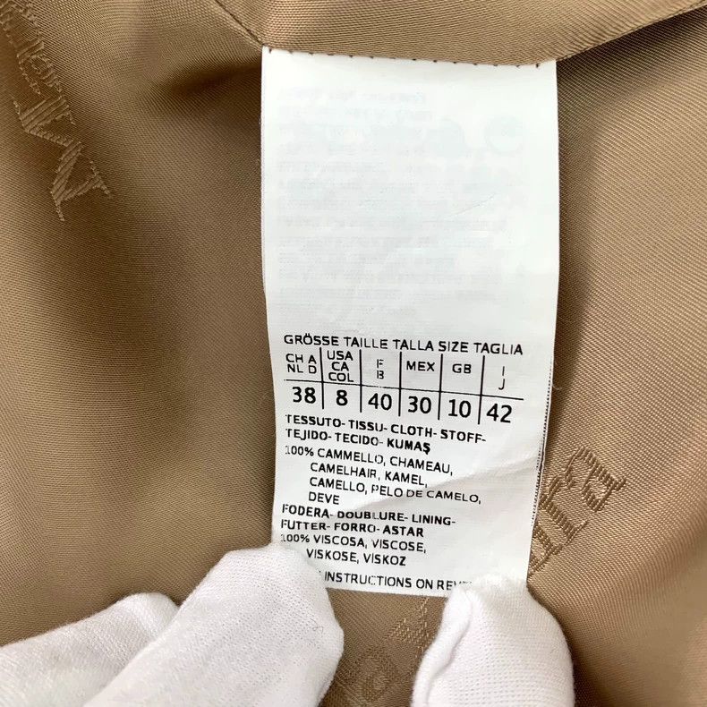 Max Mara Maxmara Brown camel hair hooded belt bathrobe coat Size US XL / EU 56 / 4 - 6 Thumbnail