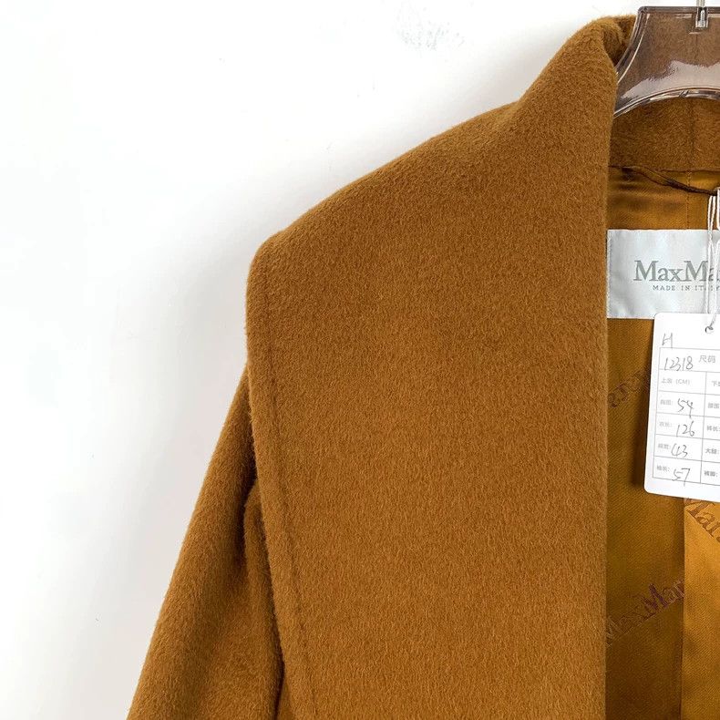 Max Mara Maxmara caramelized camel hair lapel belt coat coat Size US M / EU 48-50 / 2 - 3 Thumbnail