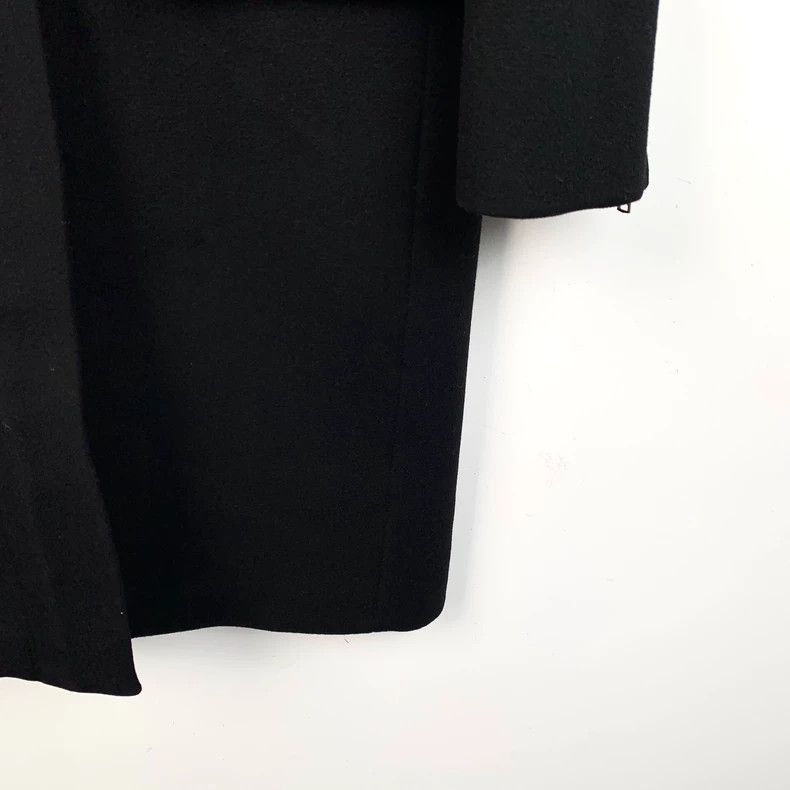Max Mara Maxmara black sheepwool hooded coat Size US XS / EU 42 / 0 - 4 Thumbnail