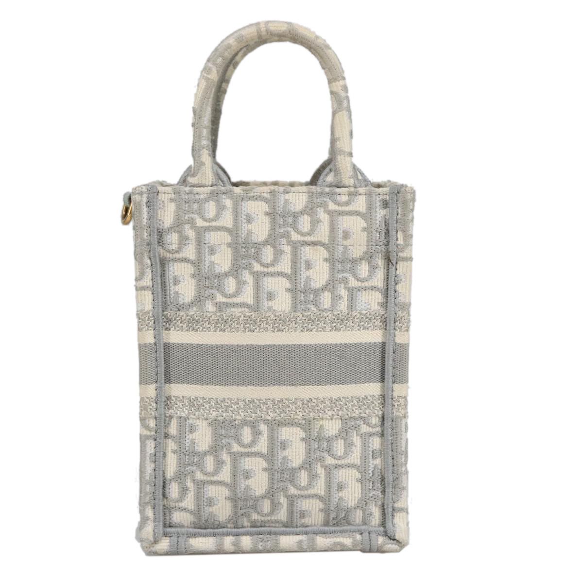 Dior Book Tote Grey Canvas Tote Bag (Pre-Owned) Size ONE SIZE - 2 Thumbnail