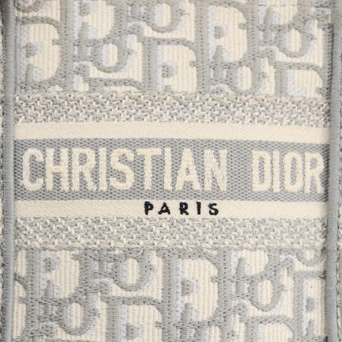 Dior Book Tote Grey Canvas Tote Bag (Pre-Owned) Size ONE SIZE - 19 Thumbnail
