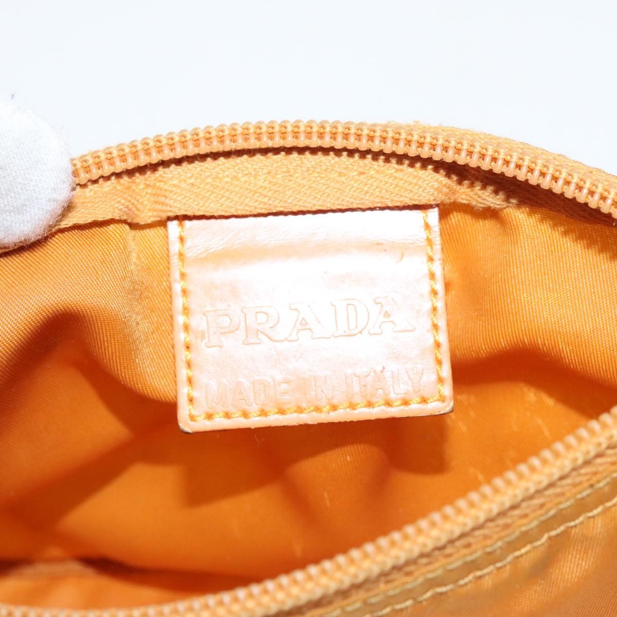 Prada Tessuto Orange Synthetic Clutch Bag (Pre-Owned) Size ONE SIZE - 14 Thumbnail