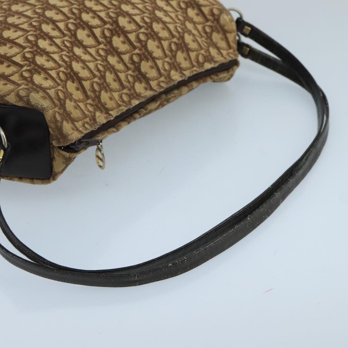 Dior Trotter Brown Canvas Shoulder Bag (Pre-Owned) Size ONE SIZE - 5 Thumbnail