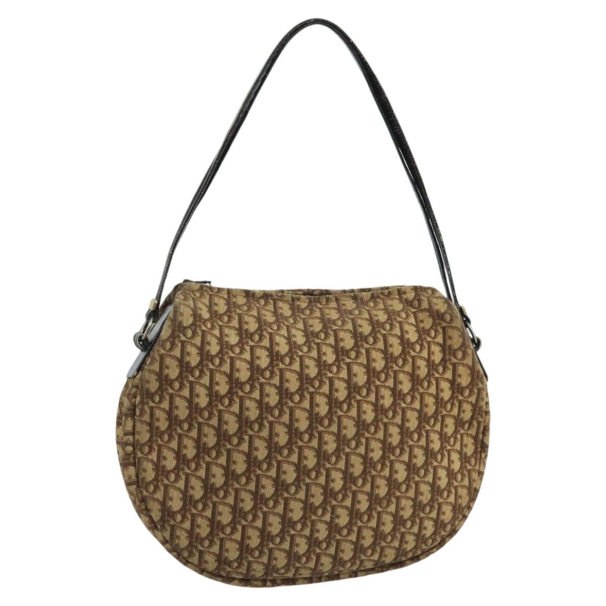 Dior Trotter Brown Canvas Shoulder Bag (Pre-Owned) Size ONE SIZE - 17 Thumbnail