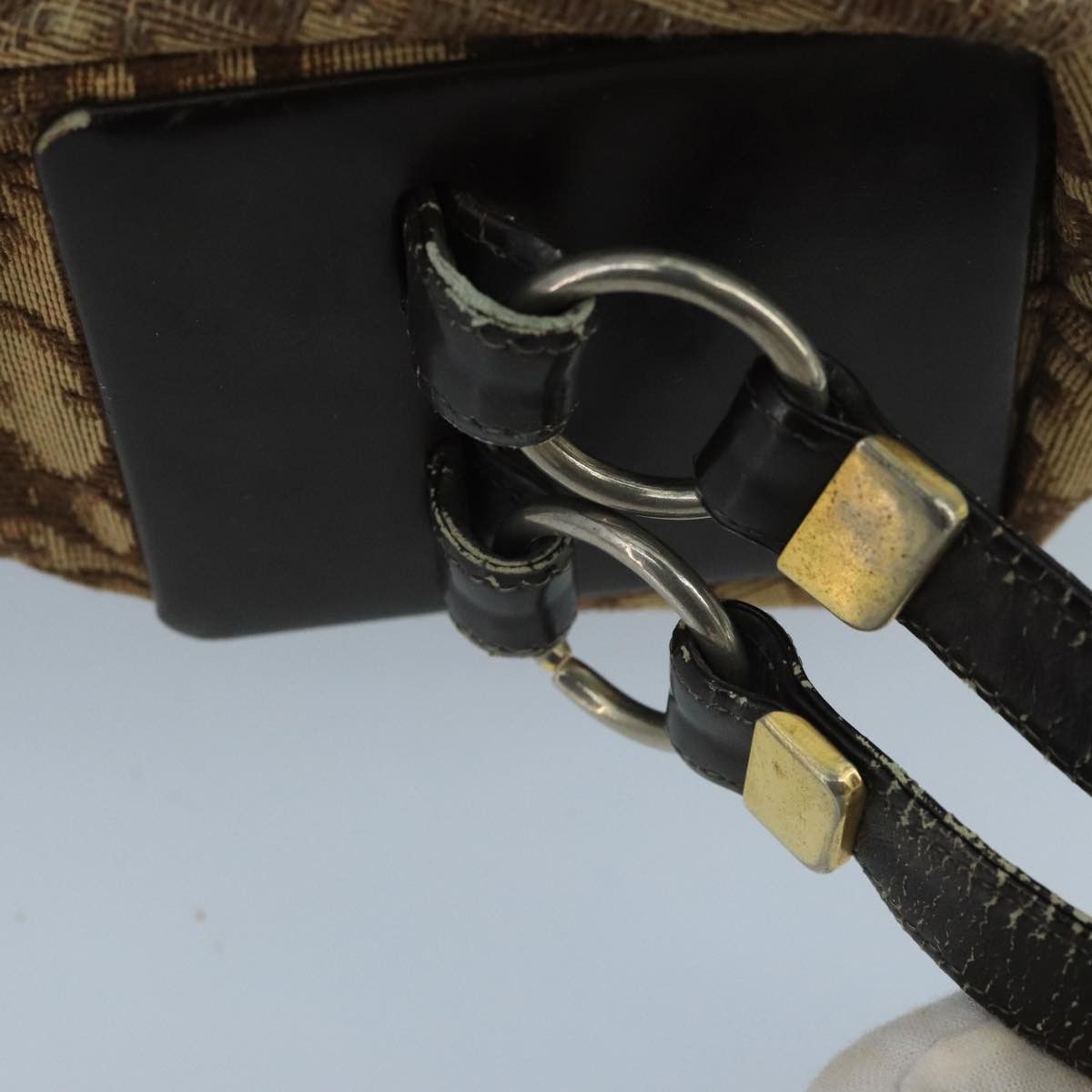 Dior Trotter Brown Canvas Shoulder Bag (Pre-Owned) Size ONE SIZE - 11 Thumbnail