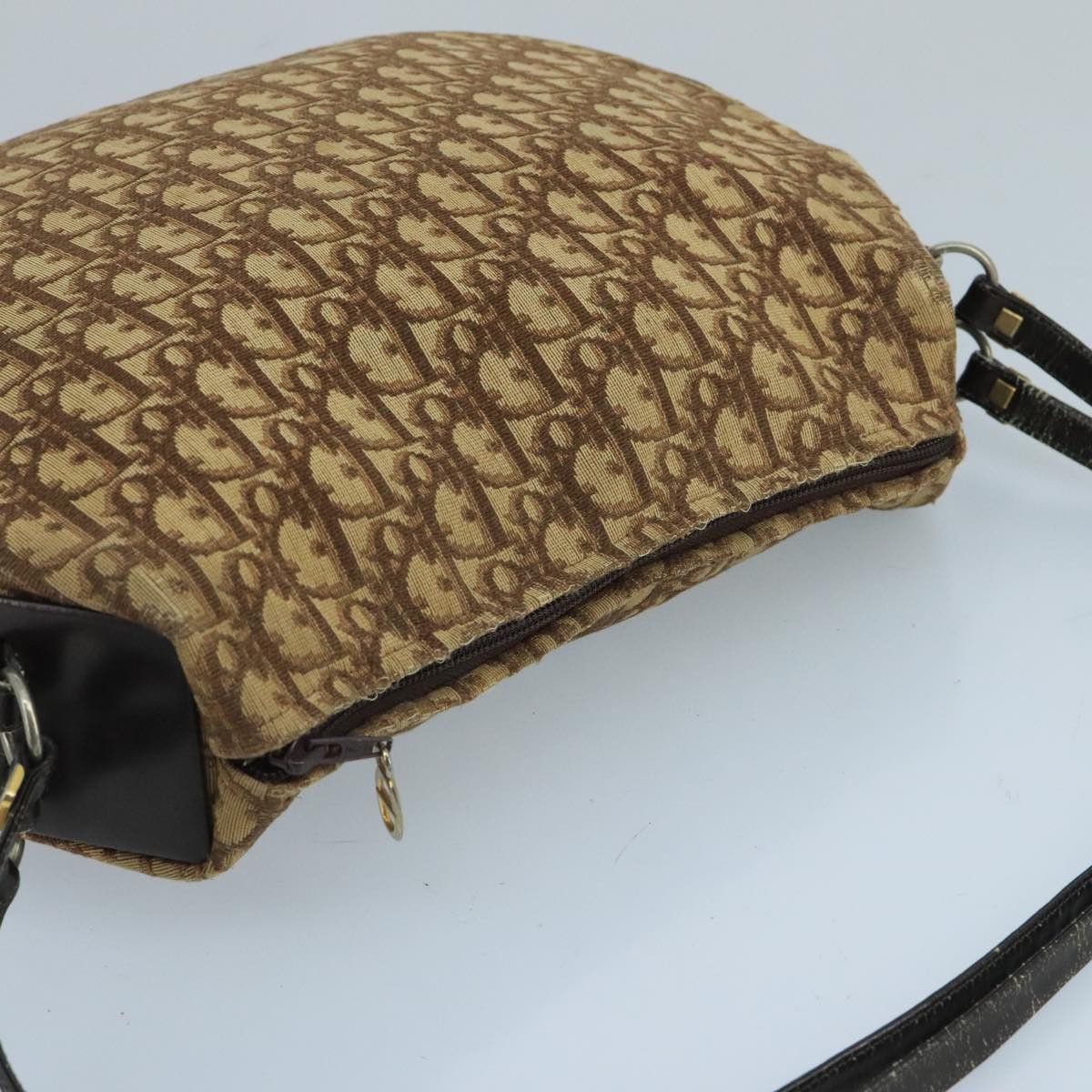 Dior Trotter Brown Canvas Shoulder Bag (Pre-Owned) Size ONE SIZE - 16 Thumbnail