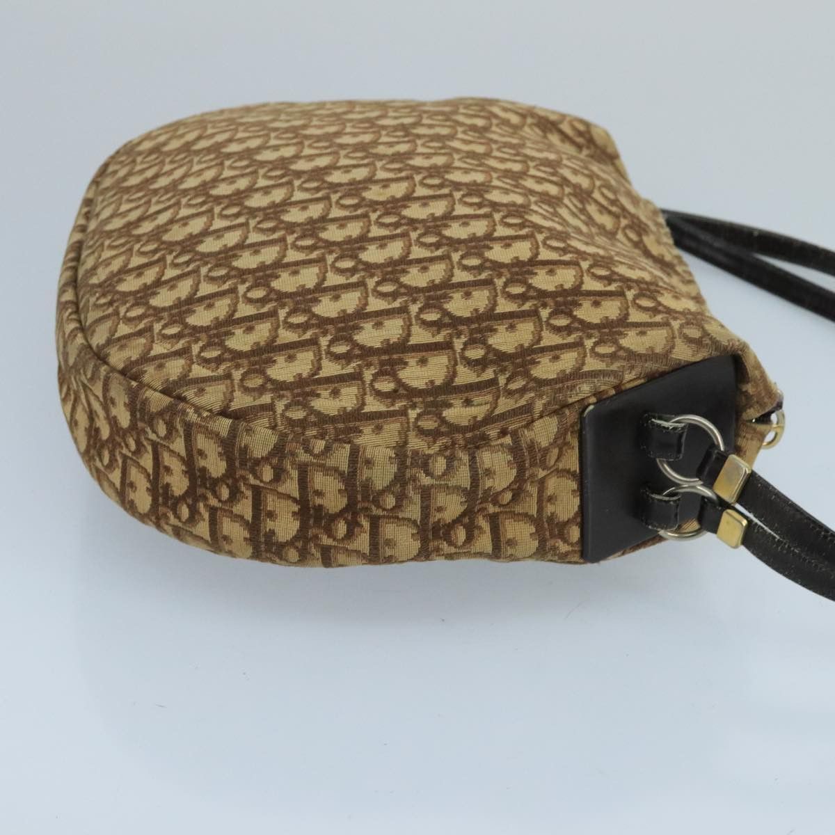 Dior Trotter Brown Canvas Shoulder Bag (Pre-Owned) Size ONE SIZE - 3 Thumbnail
