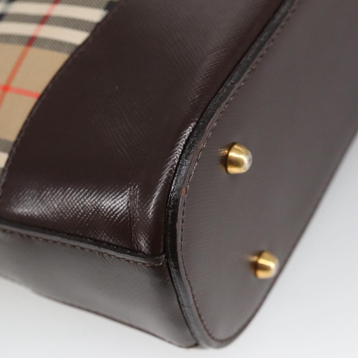 Burberry Nova Check Beige Canvas Shoulder Bag (Pre-Owned) Size ONE SIZE - 11 Thumbnail
