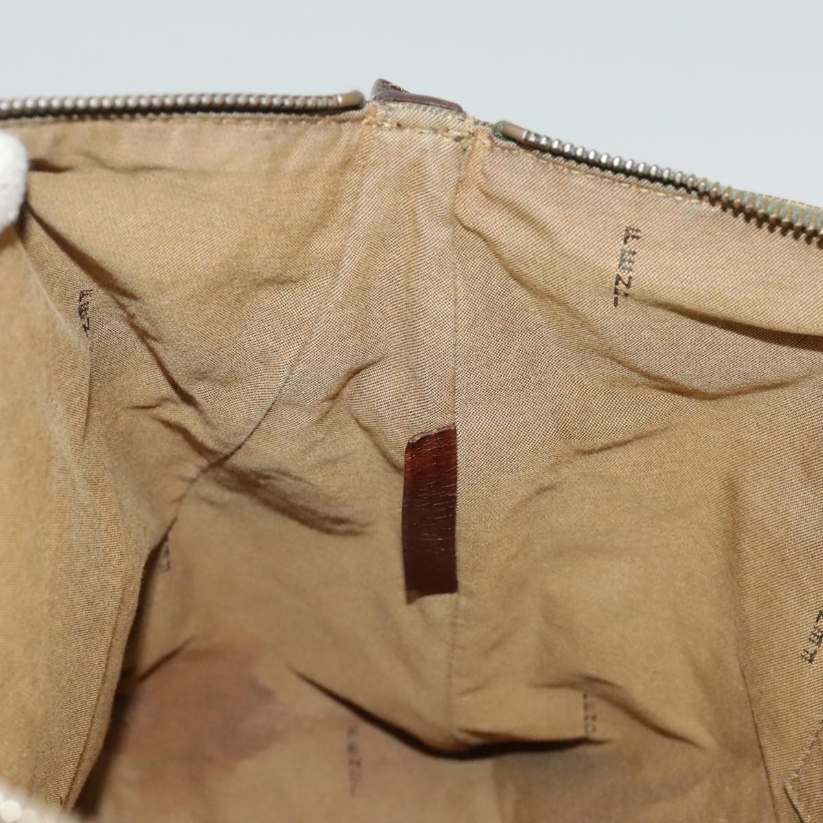 Fendi Zucchino Khaki Canvas Handbag (Pre-Owned) Size ONE SIZE - 17 Thumbnail