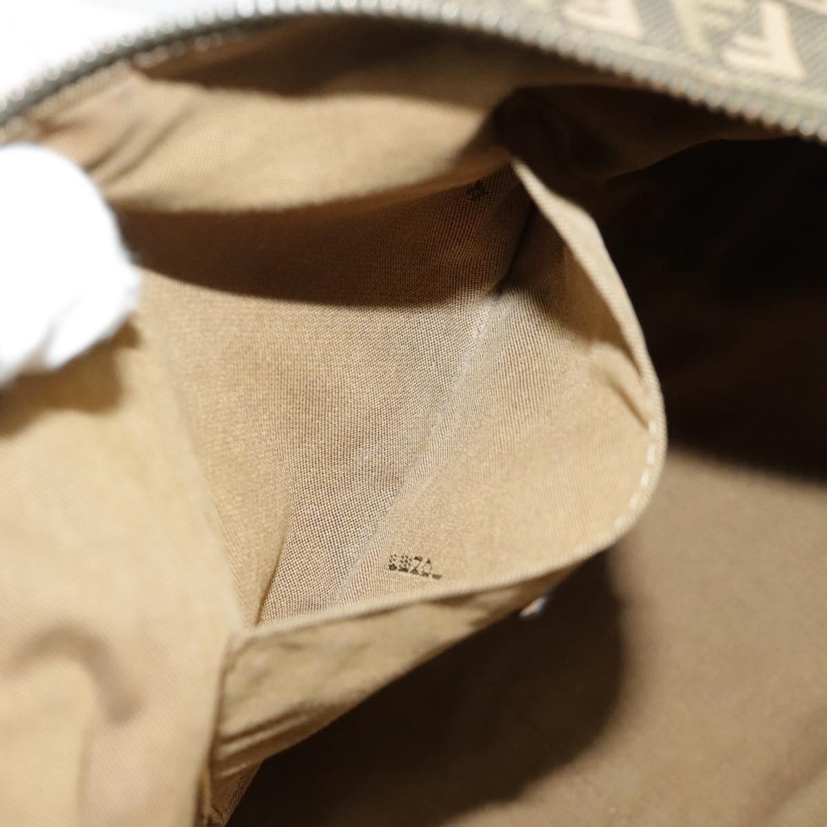 Fendi Zucchino Khaki Canvas Handbag (Pre-Owned) Size ONE SIZE - 19 Thumbnail