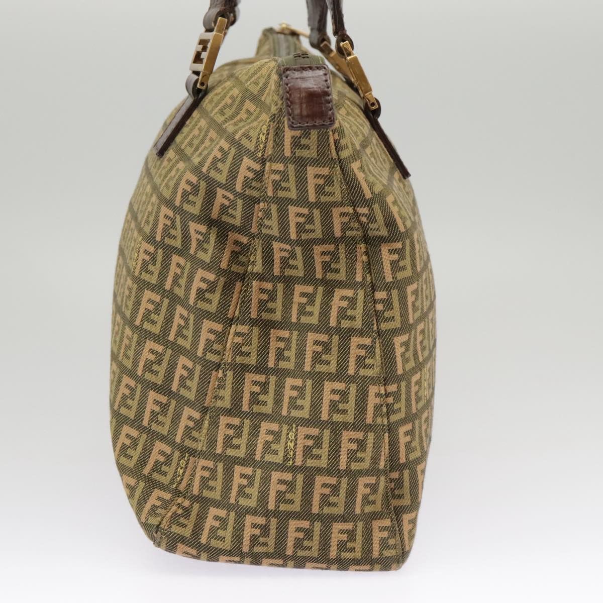 Fendi Zucchino Khaki Canvas Handbag (Pre-Owned) Size ONE SIZE - 3 Thumbnail