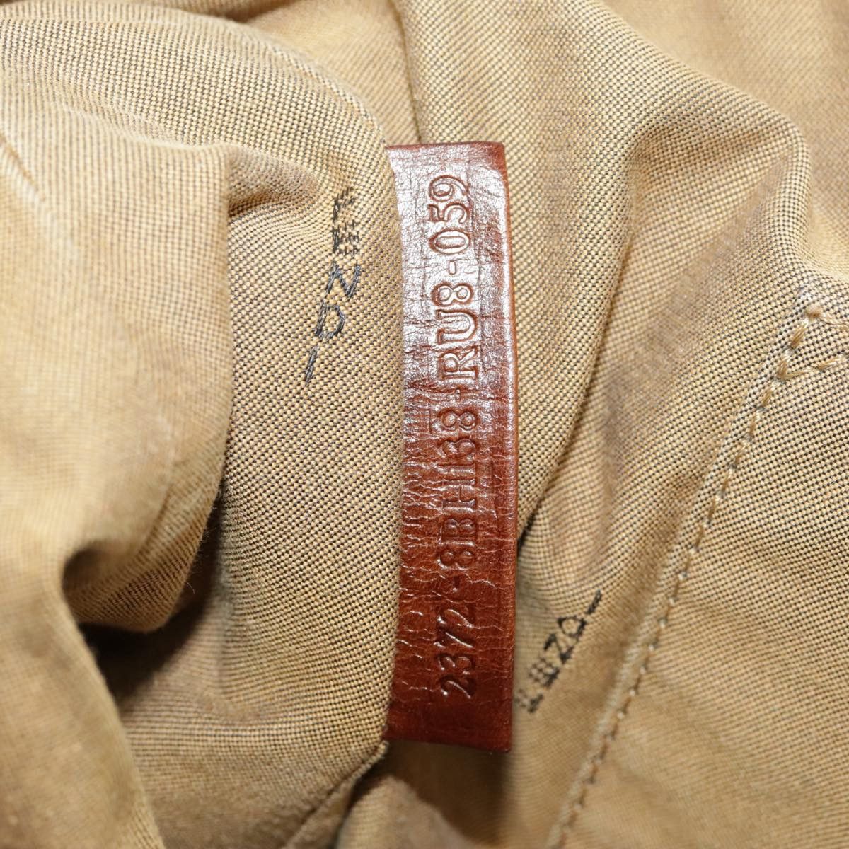 Fendi Zucchino Khaki Canvas Handbag (Pre-Owned) Size ONE SIZE - 20 Thumbnail