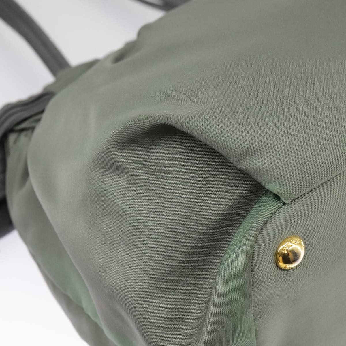 Prada Re-Nylon Khaki Synthetic Handbag (Pre-Owned) Size ONE SIZE - 9 Thumbnail