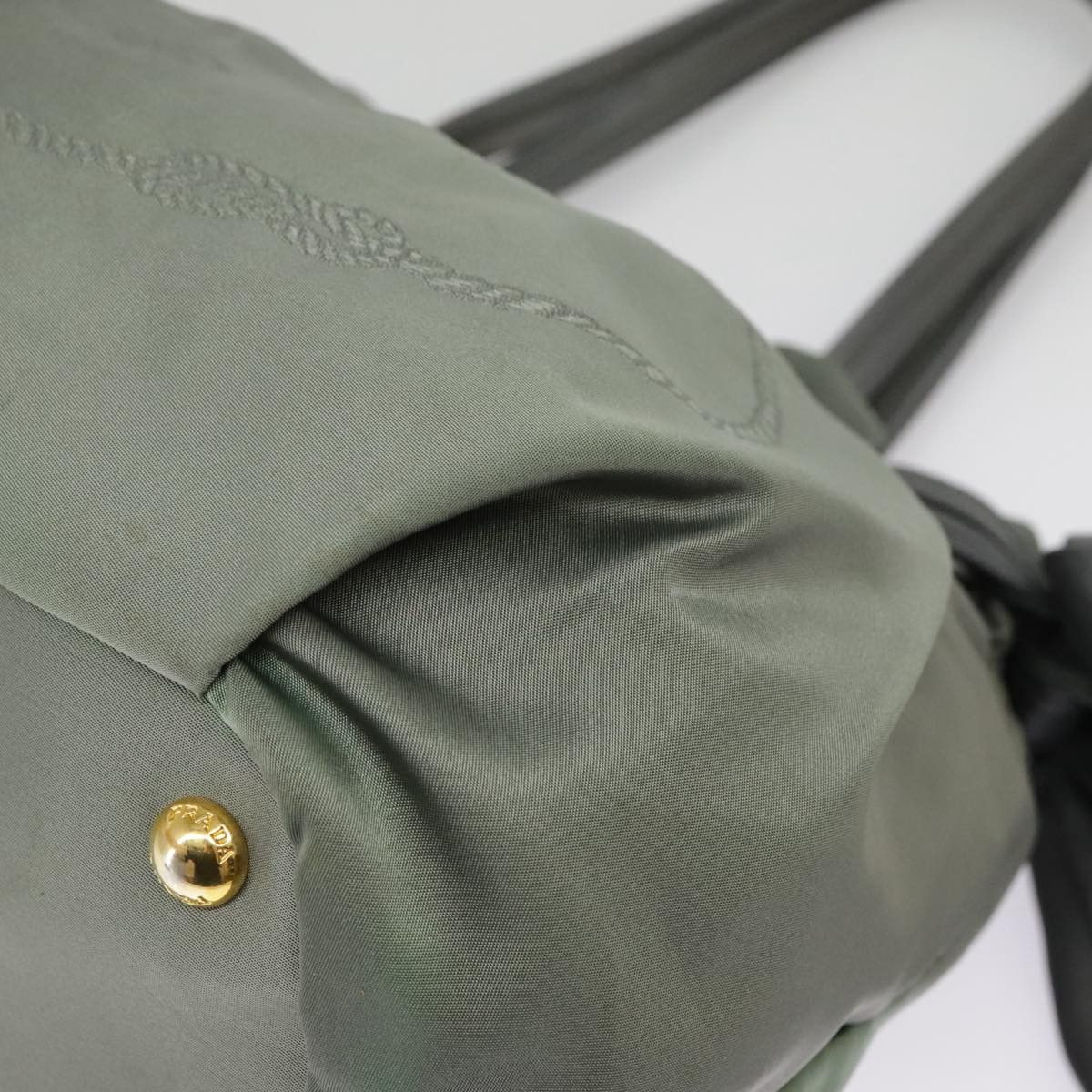 Prada Re-Nylon Khaki Synthetic Handbag (Pre-Owned) Size ONE SIZE - 8 Thumbnail