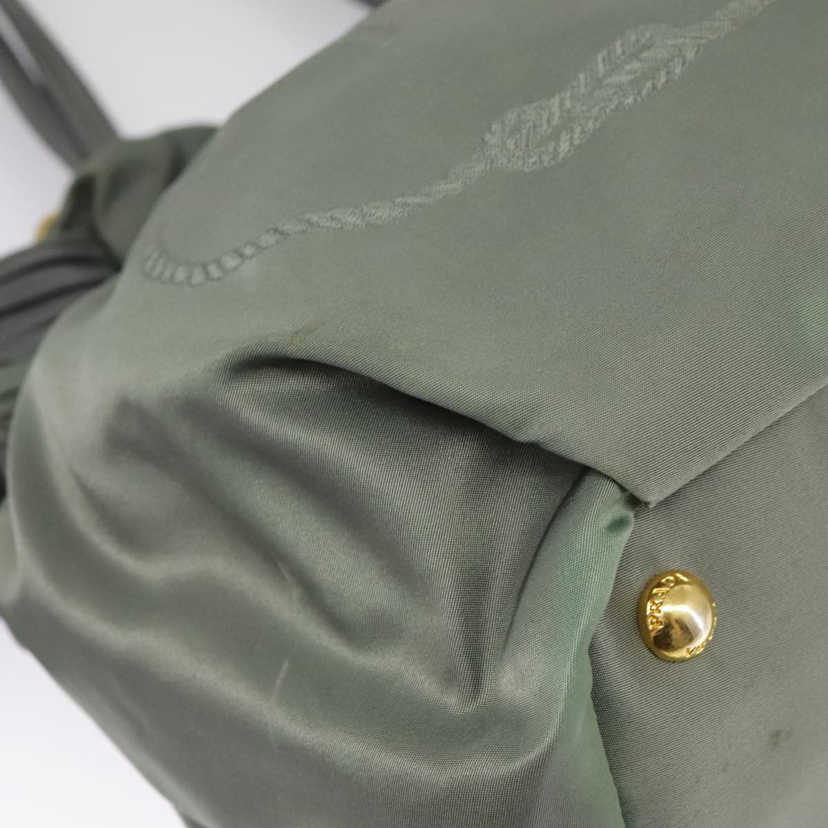 Prada Re-Nylon Khaki Synthetic Handbag (Pre-Owned) Size ONE SIZE - 7 Thumbnail