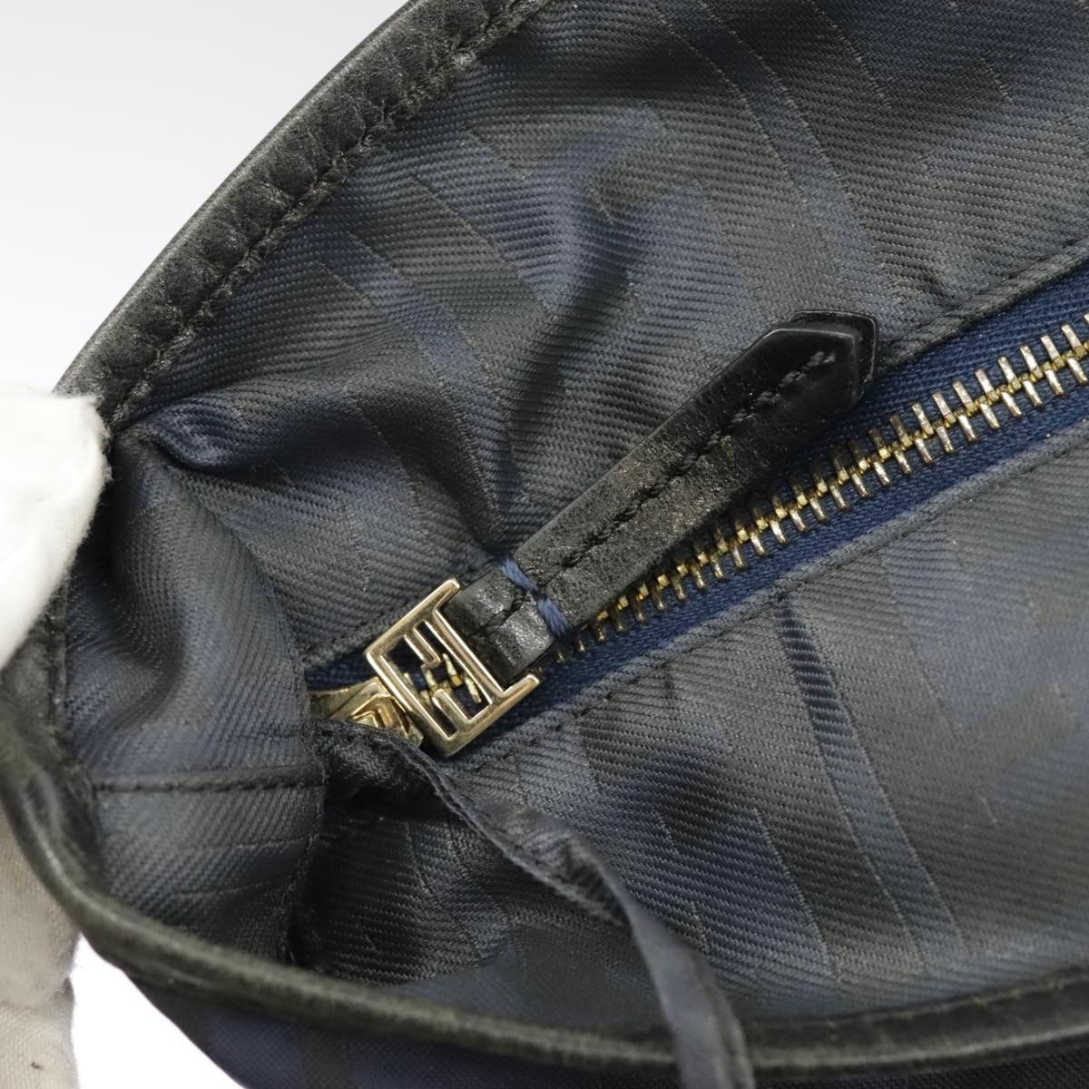 Fendi Navy Canvas Tote Bag (Pre-Owned) Size ONE SIZE - 14 Thumbnail