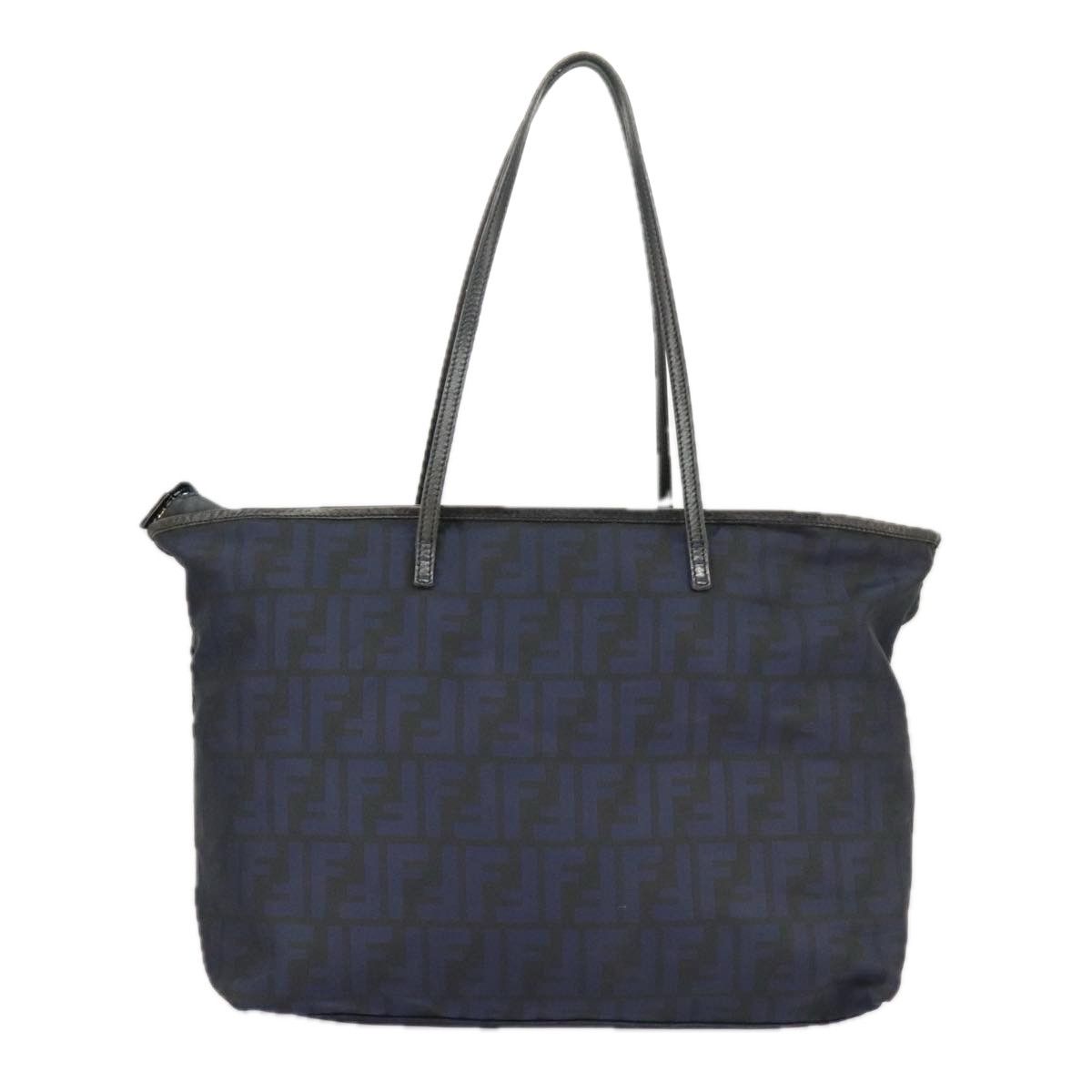 Fendi Navy Canvas Tote Bag (Pre-Owned) Size ONE SIZE - 2 Thumbnail