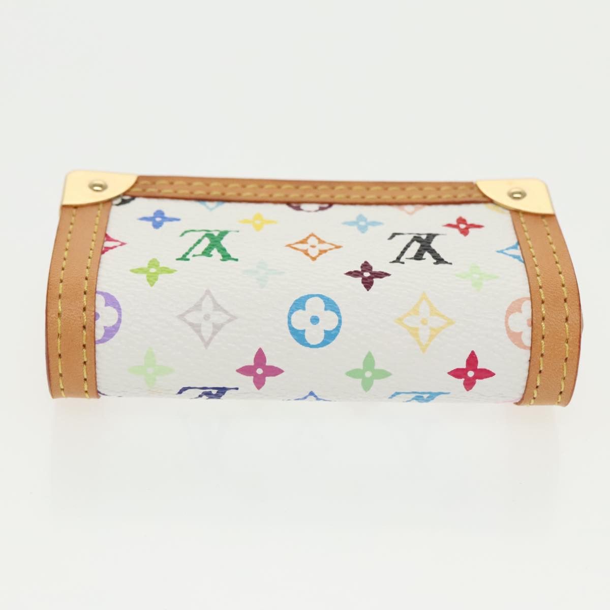 Louis Vuitton Porte Monnaie Plat White Canvas Wallet (Pre-Owned) Size ONE SIZE - 5 Thumbnail