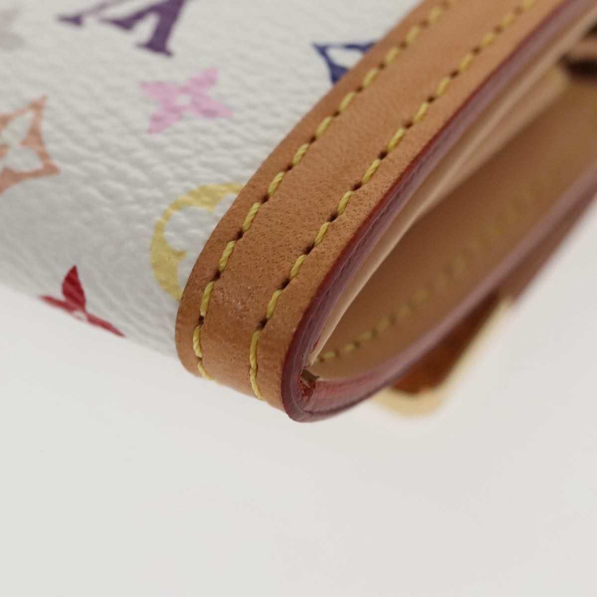 Louis Vuitton Porte Monnaie Plat White Canvas Wallet (Pre-Owned) Size ONE SIZE - 10 Thumbnail