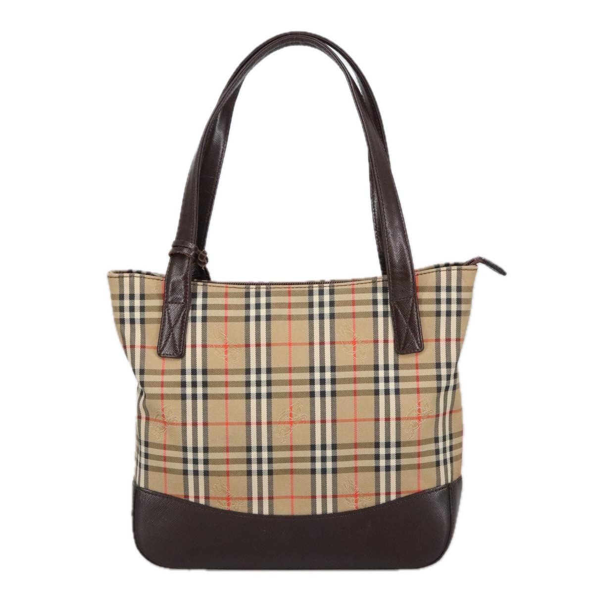 Burberry Nova Check Beige Canvas Handbag (Pre-Owned) Size ONE SIZE - 17 Thumbnail