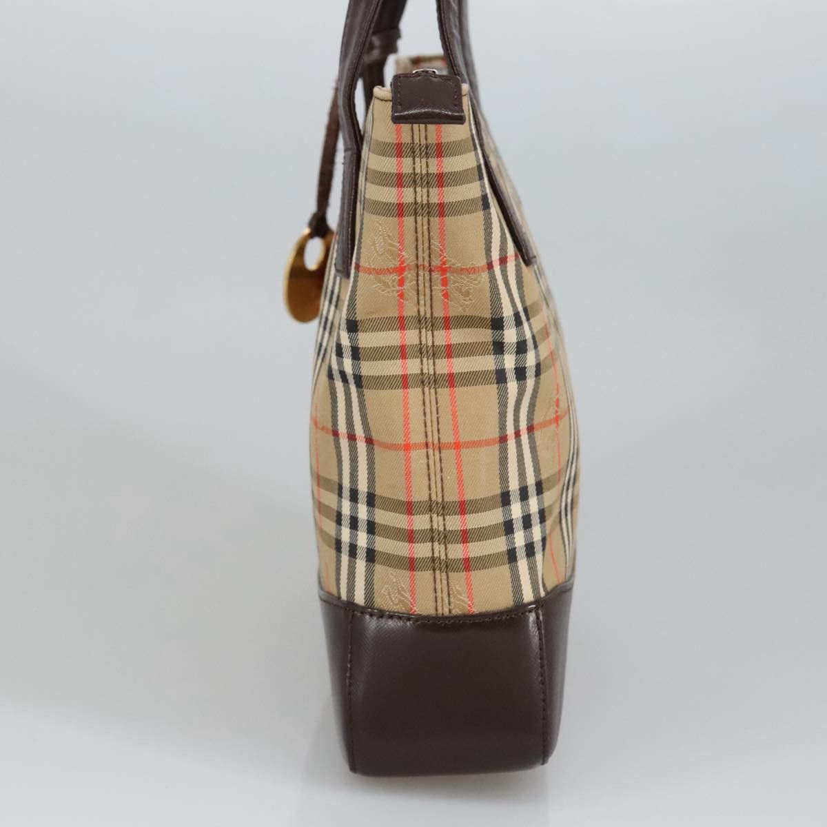 Burberry Nova Check Beige Canvas Handbag (Pre-Owned) Size ONE SIZE - 4 Thumbnail