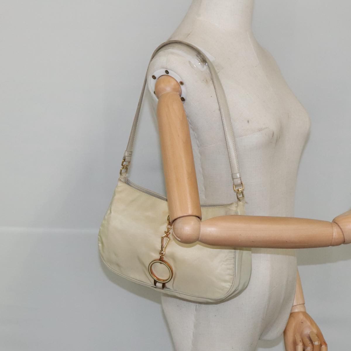 Prada Re-Nylon Beige Synthetic Shoulder Bag (Pre-Owned) Size ONE SIZE - 15 Thumbnail