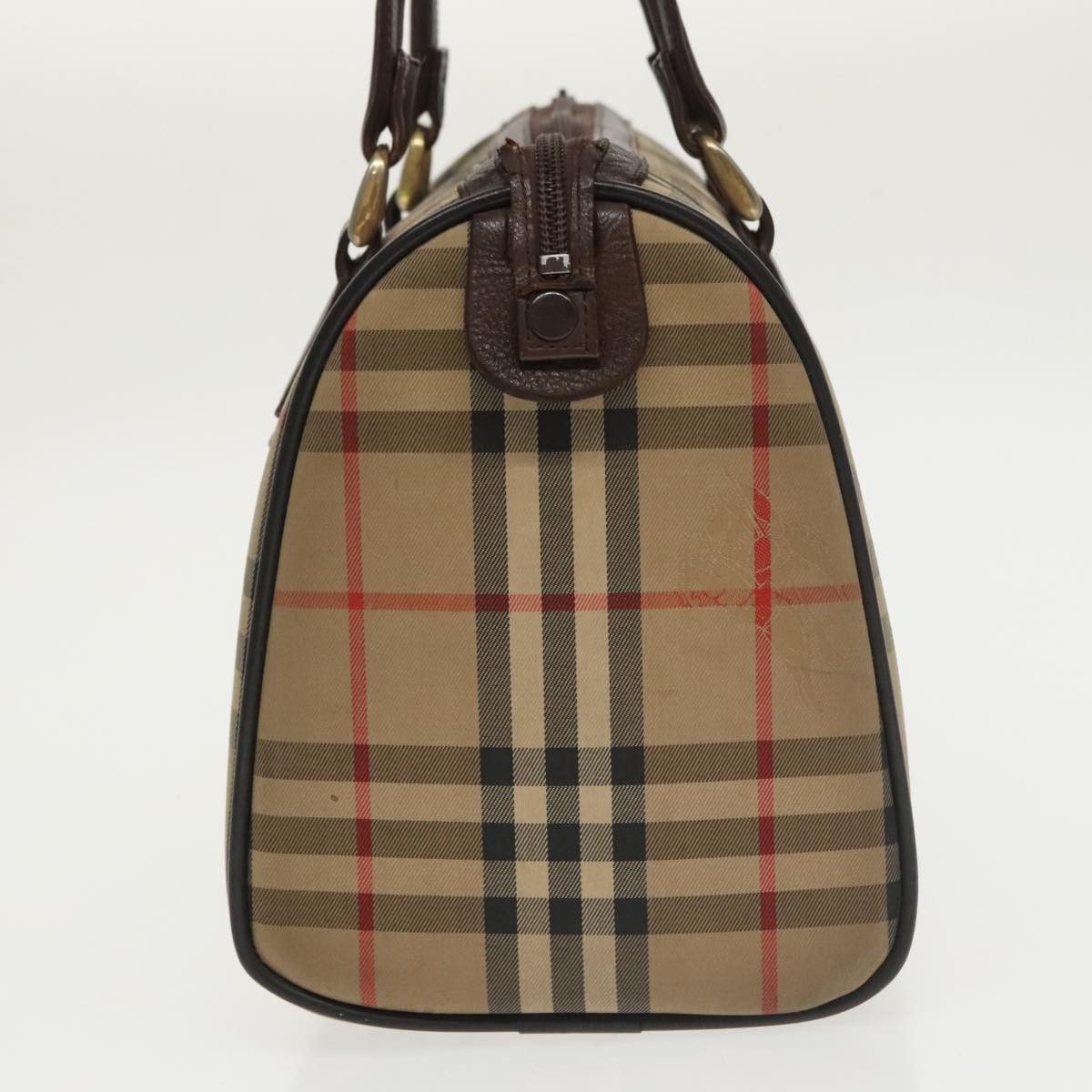 Burberry Nova Check Beige Canvas Travel Bag (Pre-Owned) Size ONE SIZE - 4 Thumbnail
