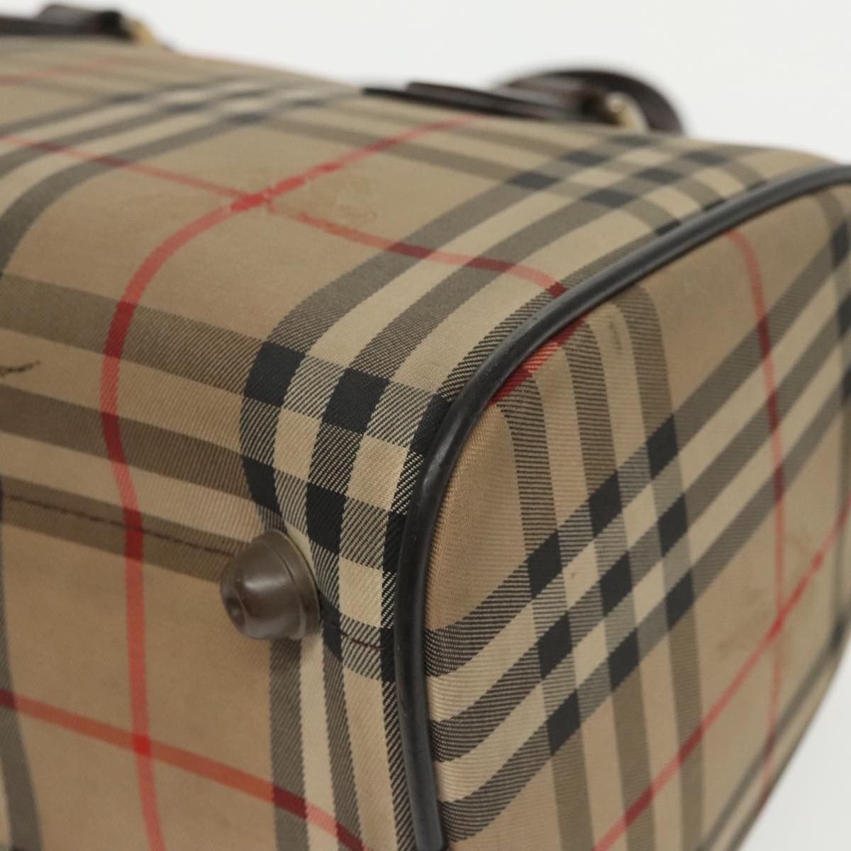 Burberry Nova Check Beige Canvas Travel Bag (Pre-Owned) Size ONE SIZE - 10 Thumbnail