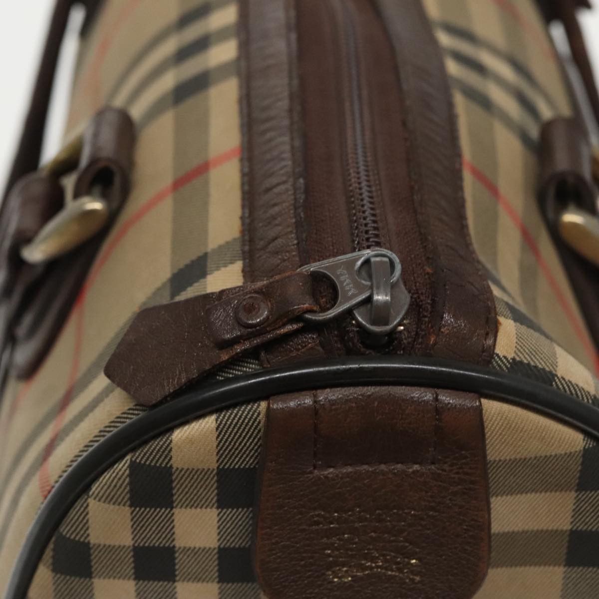 Burberry Nova Check Beige Canvas Travel Bag (Pre-Owned) Size ONE SIZE - 12 Thumbnail