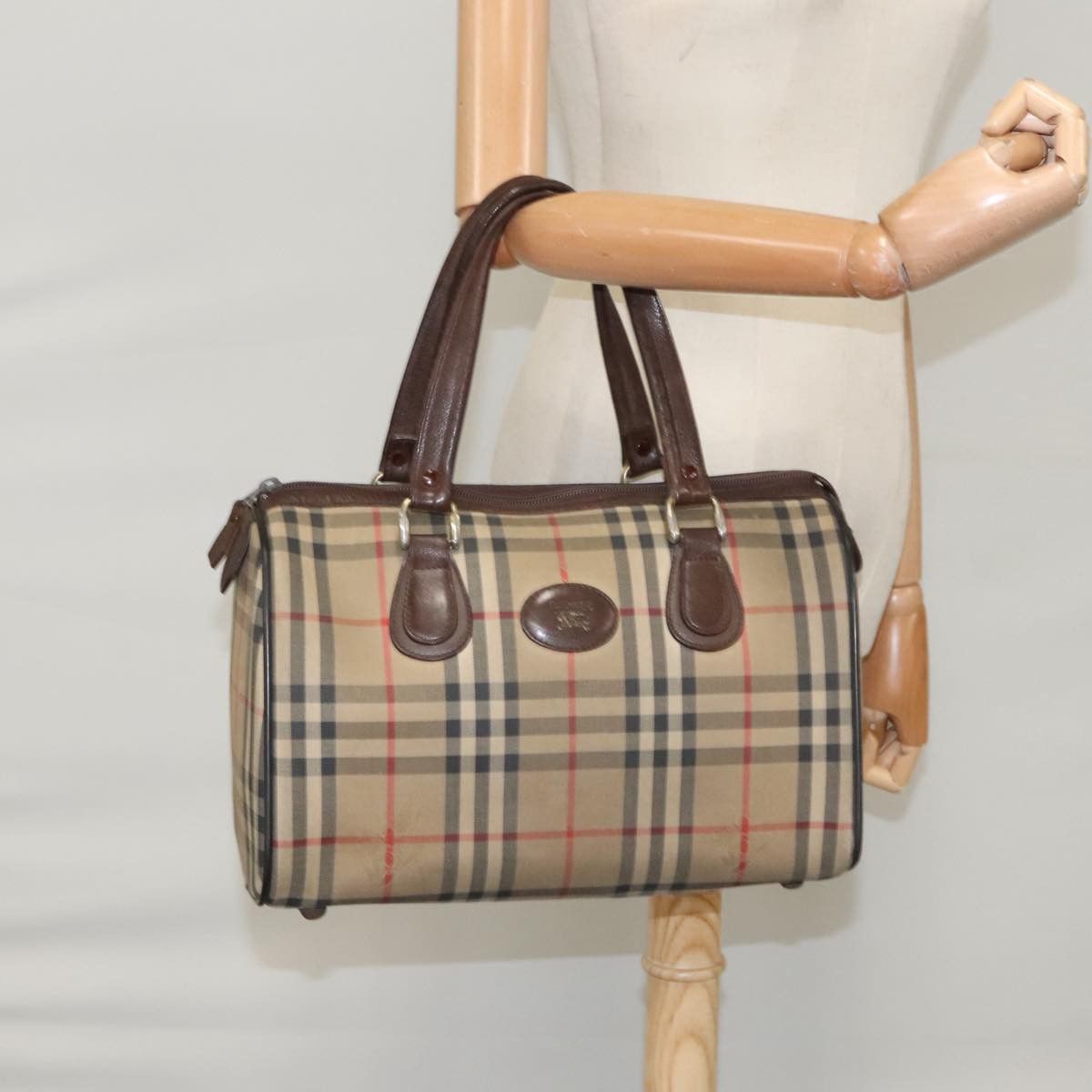 Burberry Nova Check Beige Canvas Travel Bag (Pre-Owned) Size ONE SIZE - 16 Thumbnail