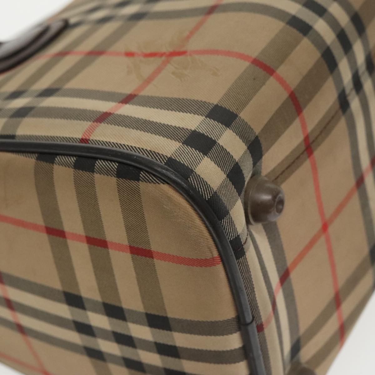 Burberry Nova Check Beige Canvas Travel Bag (Pre-Owned) Size ONE SIZE - 7 Thumbnail