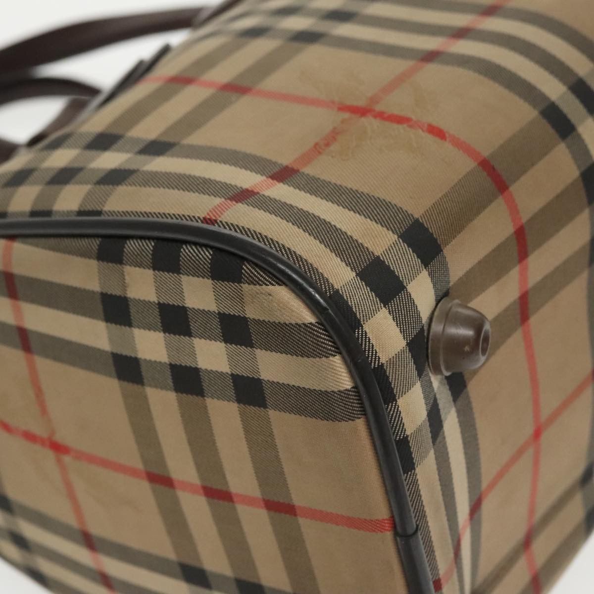 Burberry Nova Check Beige Canvas Travel Bag (Pre-Owned) Size ONE SIZE - 9 Thumbnail