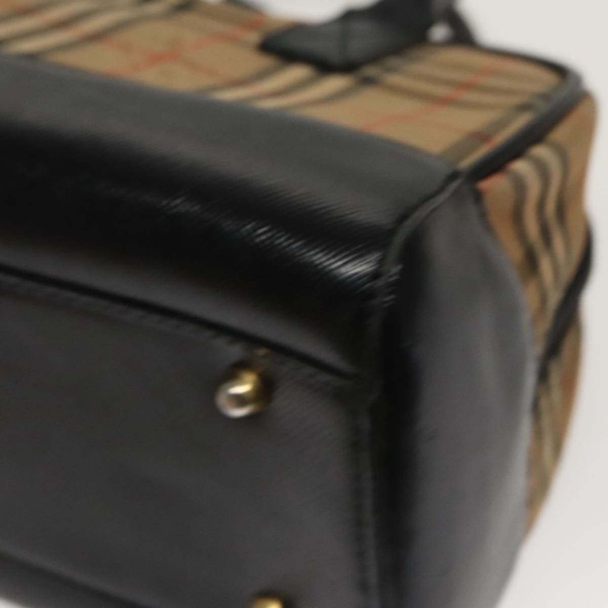 Burberry Nova Check Beige Canvas Tote Bag (Pre-Owned) Size ONE SIZE - 10 Thumbnail