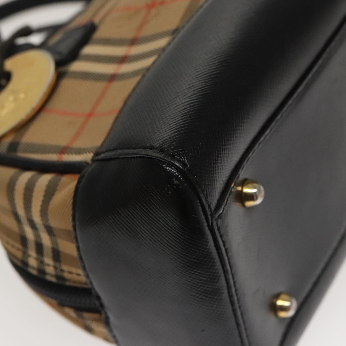 Burberry Nova Check Beige Canvas Tote Bag (Pre-Owned) Size ONE SIZE - 11 Thumbnail