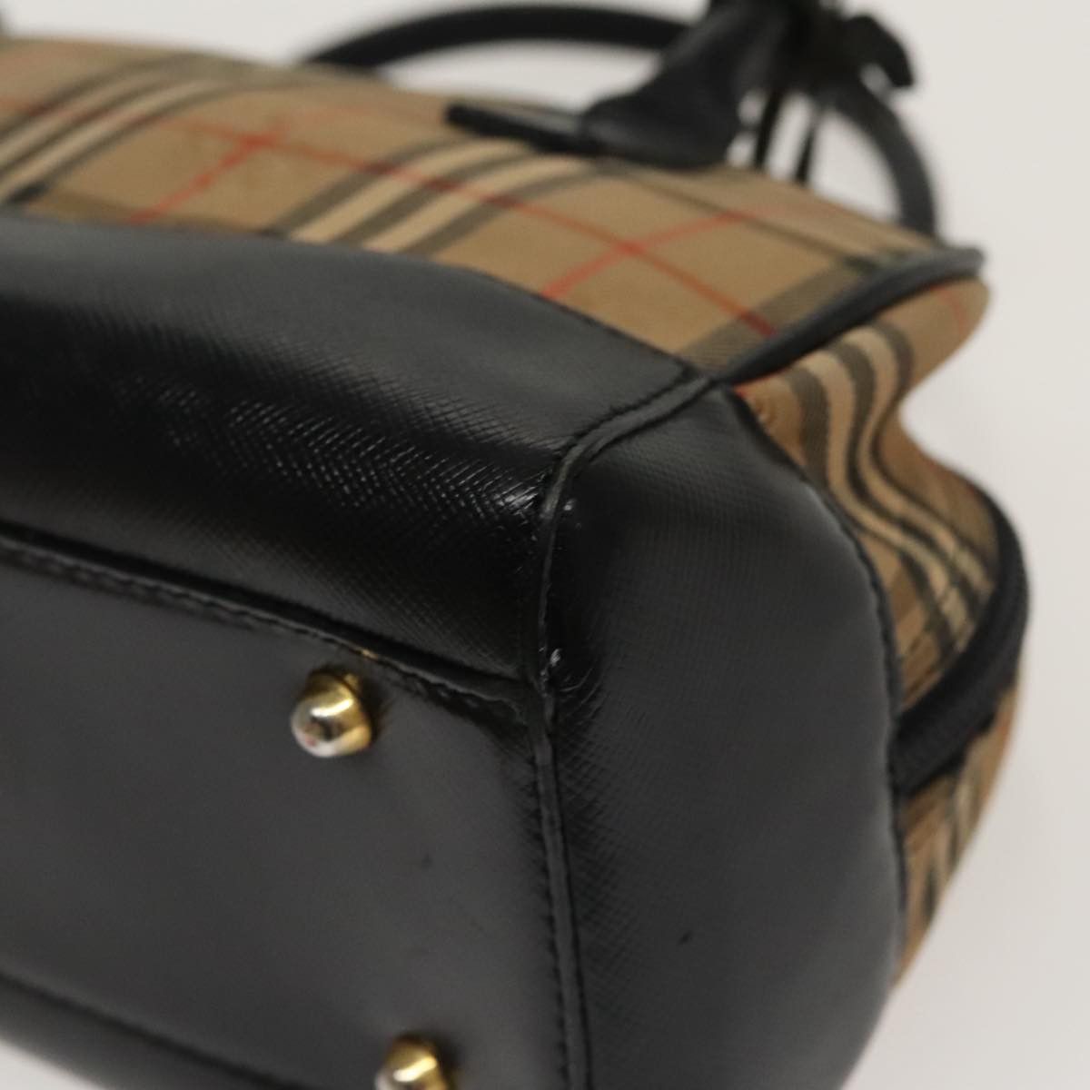 Burberry Nova Check Beige Canvas Tote Bag (Pre-Owned) Size ONE SIZE - 8 Thumbnail