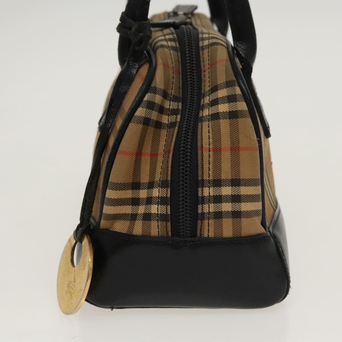 Burberry Nova Check Beige Canvas Tote Bag (Pre-Owned) Size ONE SIZE - 3 Thumbnail