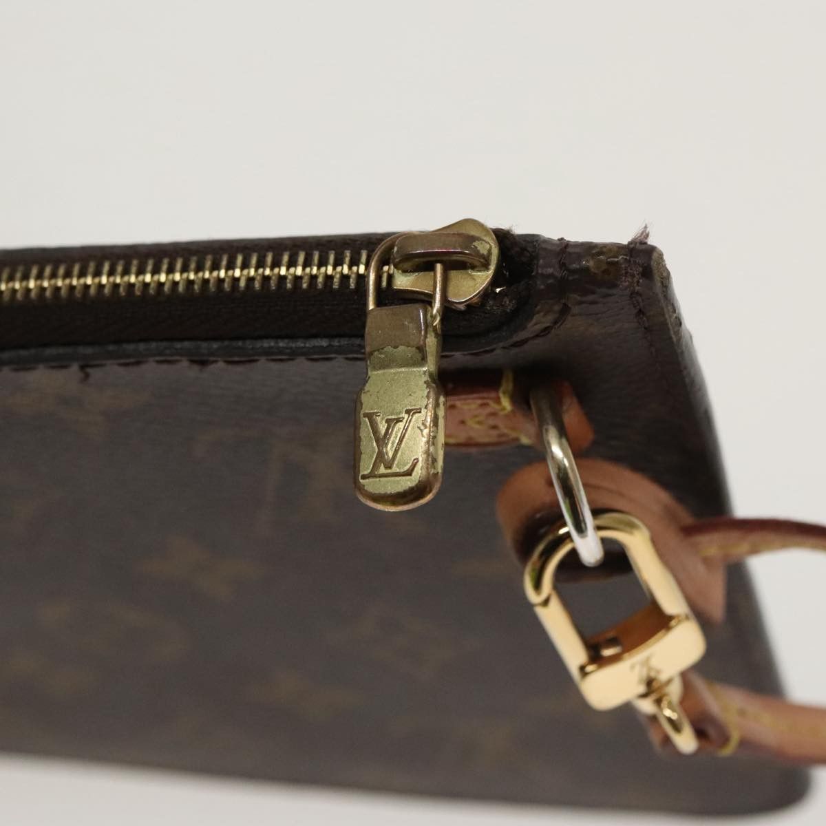 Louis Vuitton Pochette Brown Canvas Clutch Bag (Pre-Owned) Size ONE SIZE - 13 Thumbnail