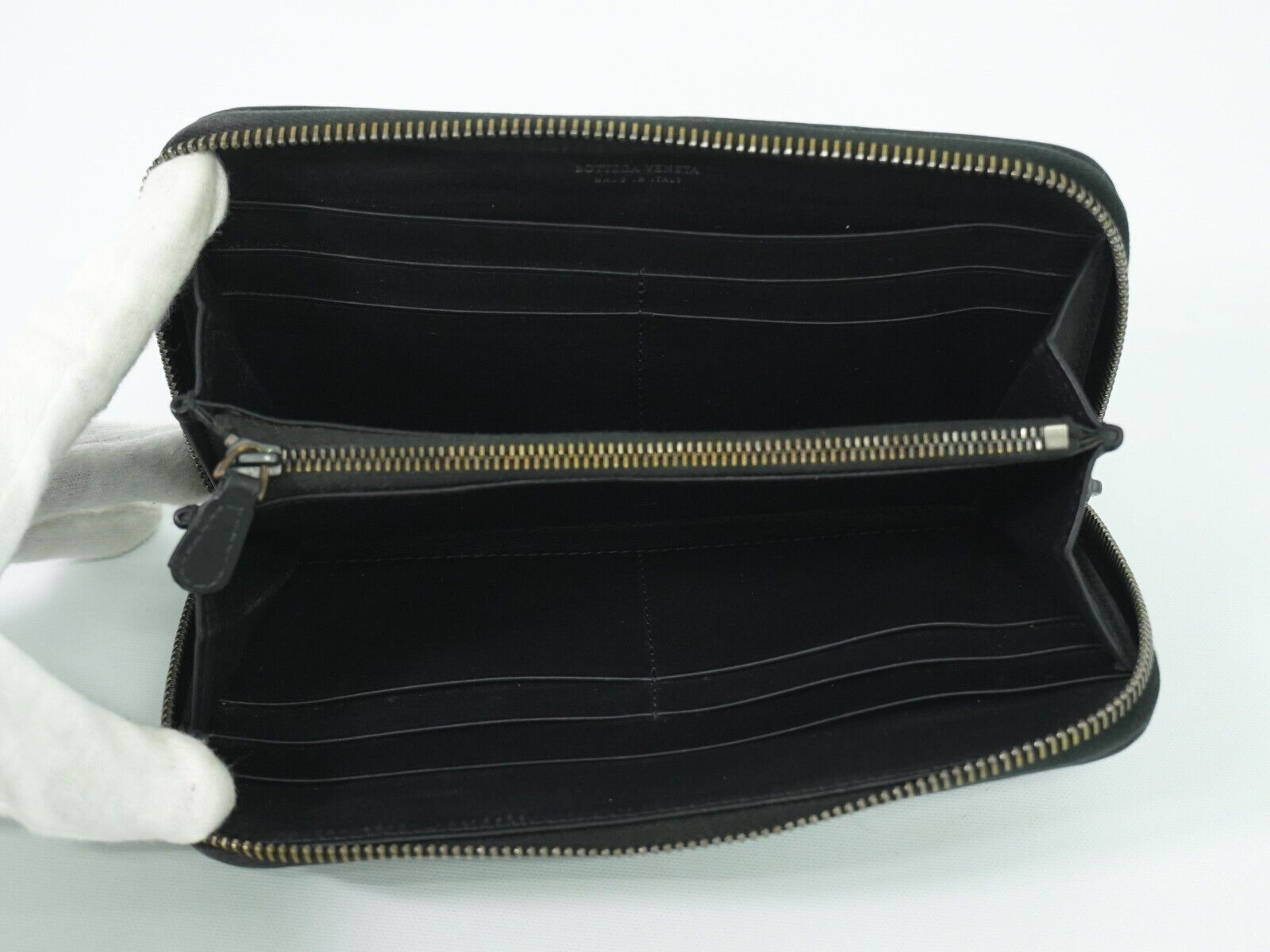 Bottega Veneta Black Leather Wallet (Pre-Owned) Size ONE SIZE - 7 Thumbnail