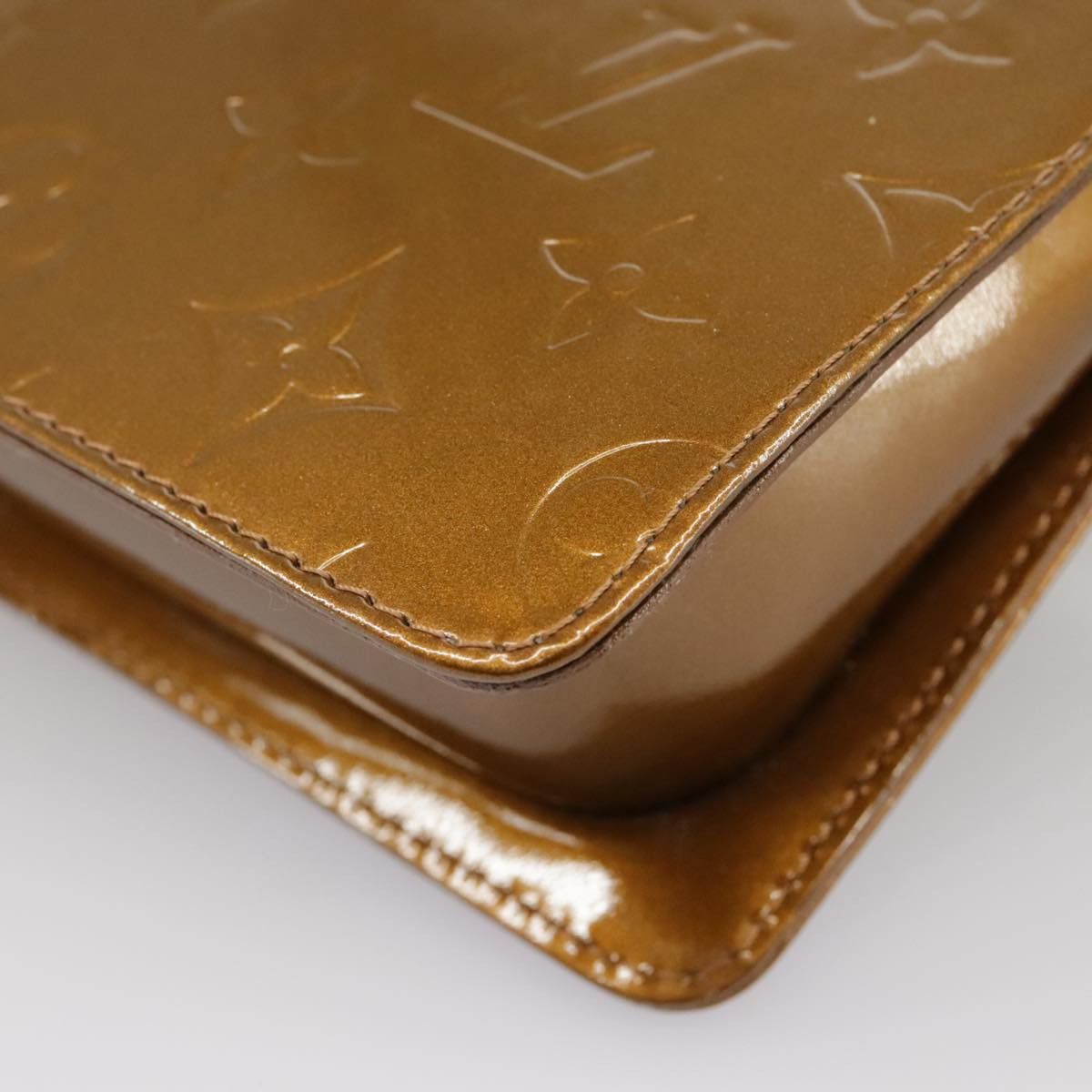 Louis Vuitton Mott Brown Patent Leather Clutch Bag (Pre-Owned) Size ONE SIZE - 7 Thumbnail