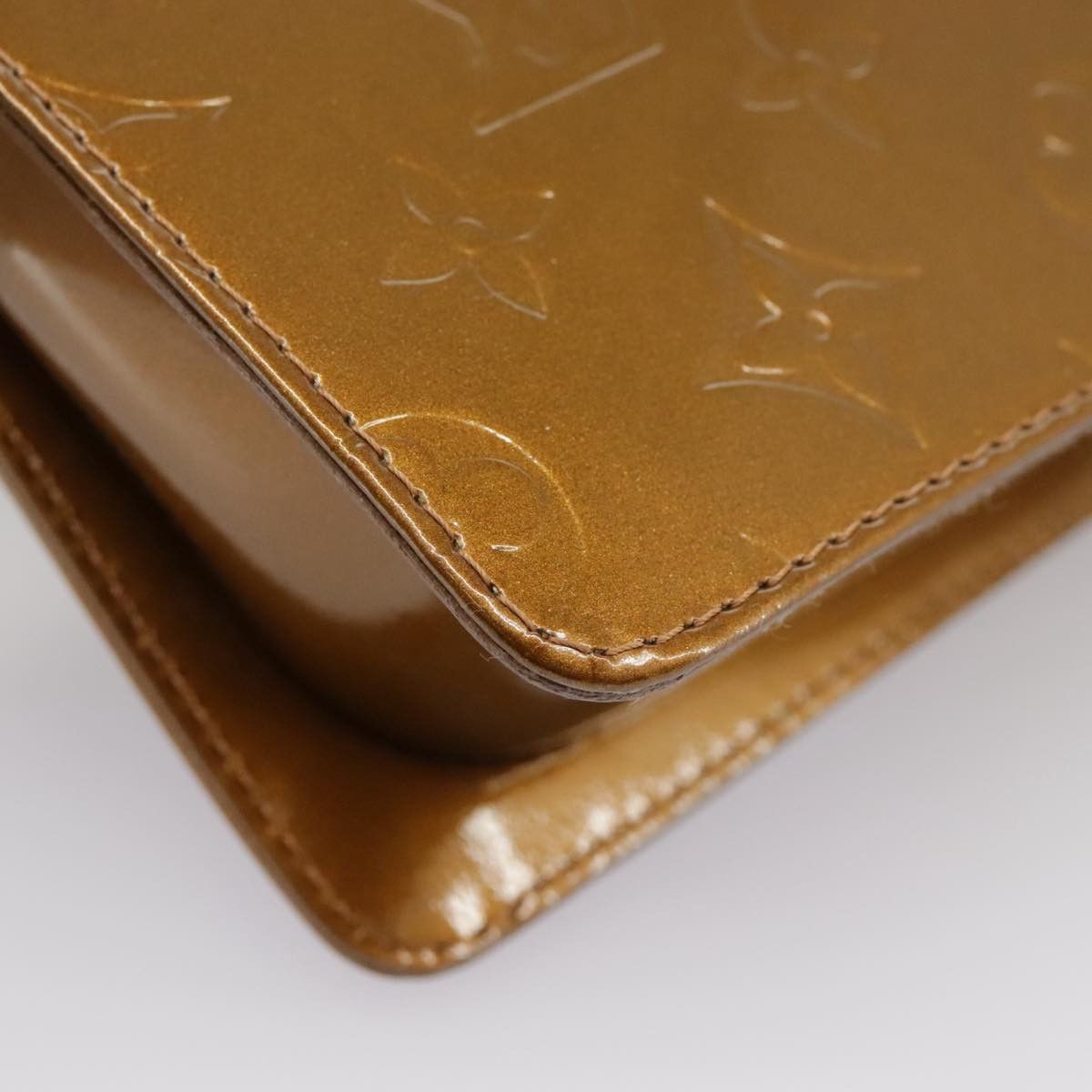 Louis Vuitton Mott Brown Patent Leather Clutch Bag (Pre-Owned) Size ONE SIZE - 8 Thumbnail