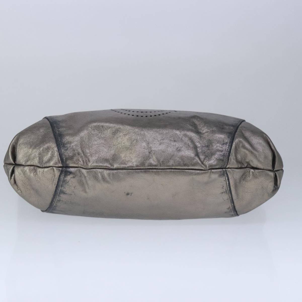 Salvatore Ferragamo Gancini Silver Leather Handbag (Pre-Owned) Size ONE SIZE - 18 Thumbnail