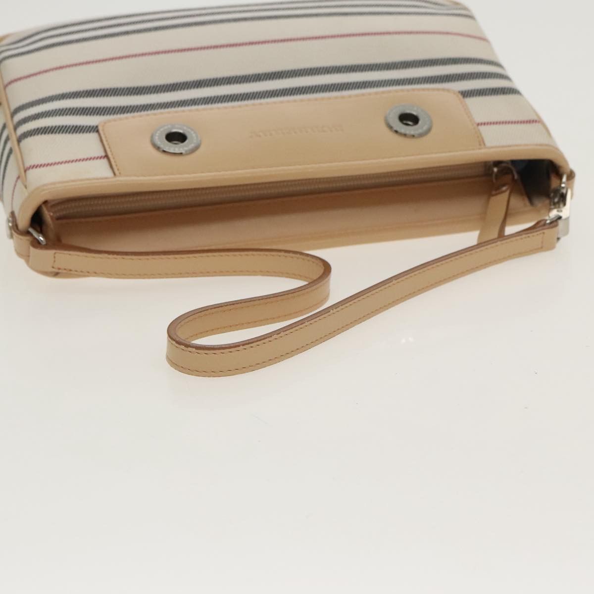 Burberry Nova Check Beige Canvas Shoulder Bag (Pre-Owned) Size ONE SIZE - 5 Thumbnail