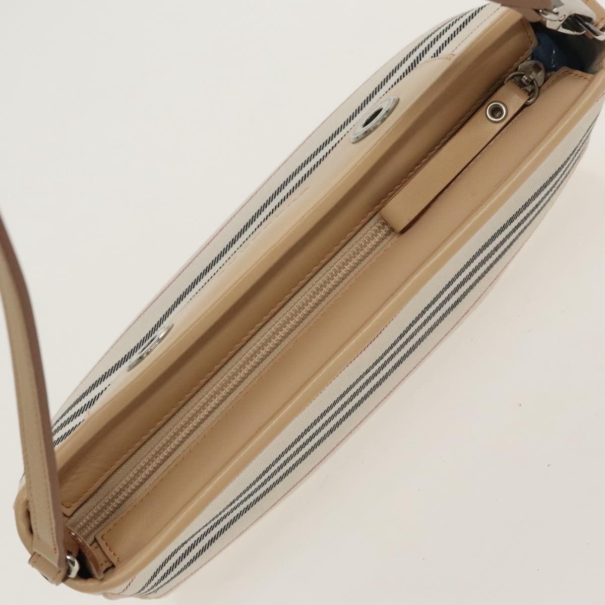 Burberry Nova Check Beige Canvas Shoulder Bag (Pre-Owned) Size ONE SIZE - 11 Thumbnail