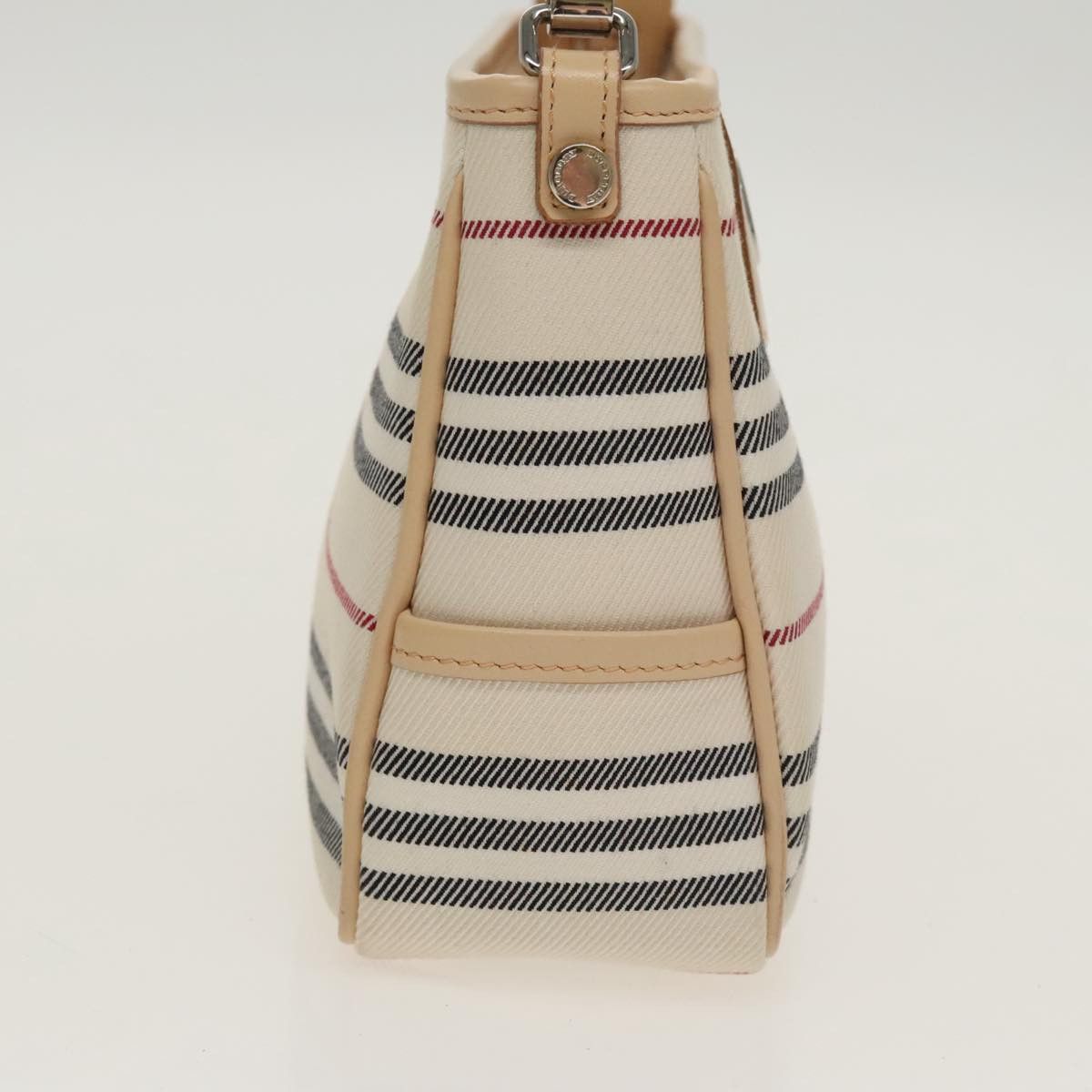 Burberry Nova Check Beige Canvas Shoulder Bag (Pre-Owned) Size ONE SIZE - 4 Thumbnail