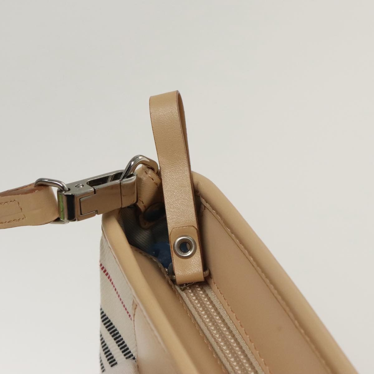 Burberry Nova Check Beige Canvas Shoulder Bag (Pre-Owned) Size ONE SIZE - 12 Thumbnail