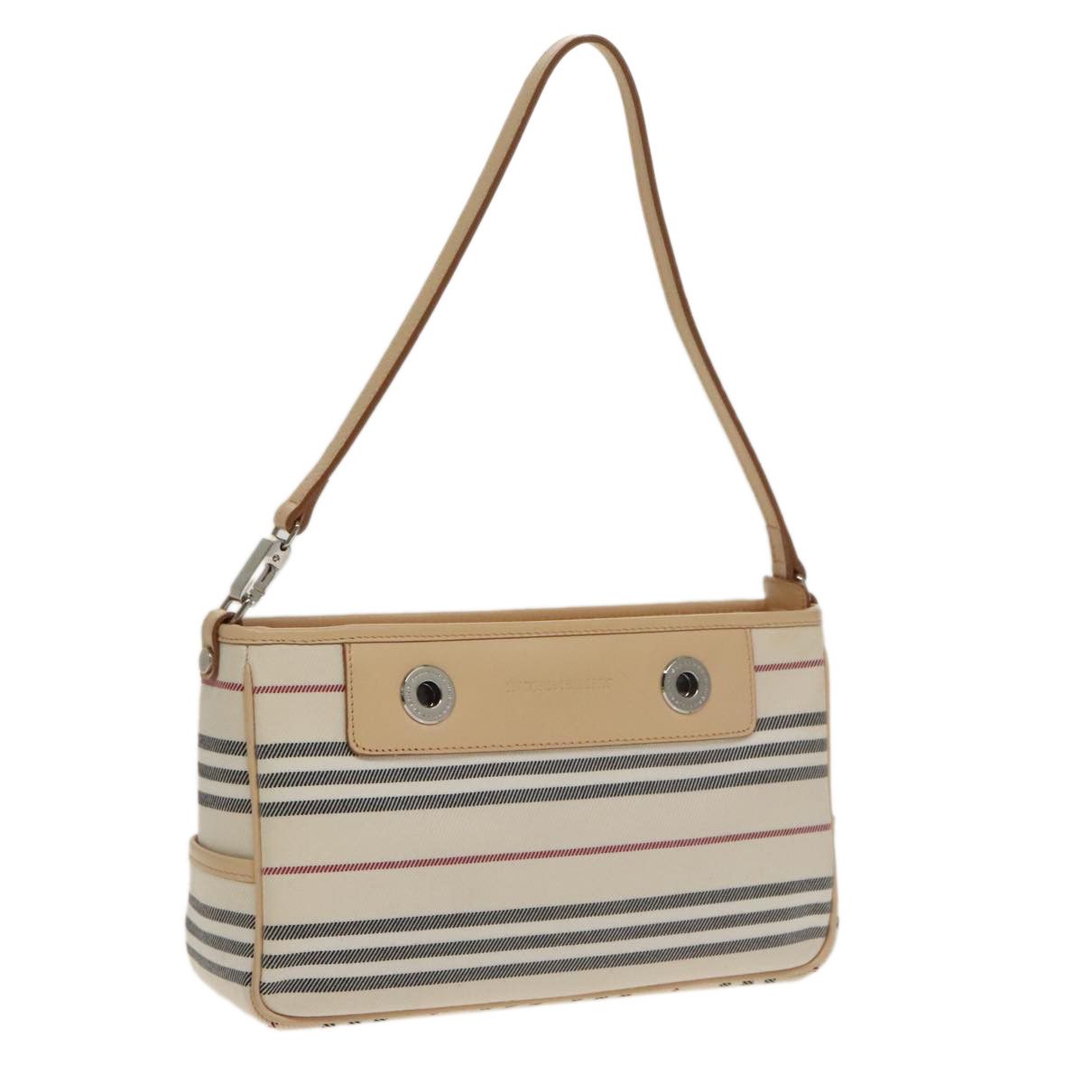 Burberry Nova Check Beige Canvas Shoulder Bag (Pre-Owned) Size ONE SIZE - 18 Thumbnail
